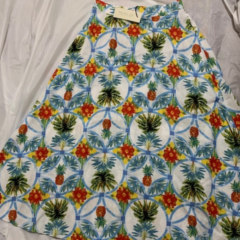 Brand New Rachel Zoe Tropical Print Maxi Skirt Size Small NWT - Picture 3 of 3